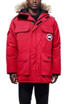 Men's Canada Goose Pbi Expedition Regular Fit Down Parka With Genuine Coyote Fur Trim, Size - Red