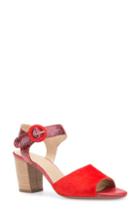 Women's Geox Eudora Block Heel Sandal Us / 35eu - Red