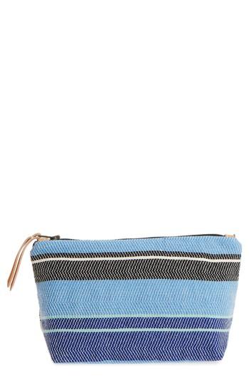 Mercado Global Mini Cristina Canvas Travel Pouch - Blue