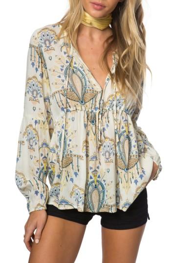 Women's O'neill Maria Print Blouse - Ivory