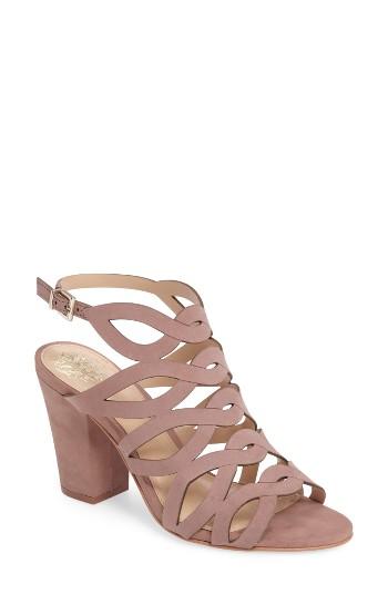 Women's Vince Camuto Norla Block Heel Sandal .5 M - Pink