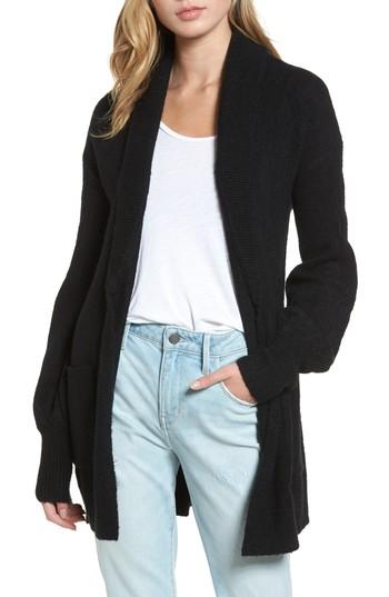 Women's Hinge Longline Cardigan - Black