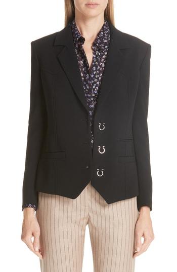 Women's Altuzarra Hardware Detail Jacket Us / 36 Fr - Black