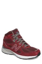 Men's New Balance 990v4 Water Resistant Sneaker Boot D - Burgundy