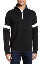 Men's French Connection Lakra Regular Fit Half Zip Pullover, Size - Black