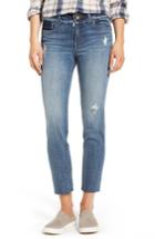 Women's Kut From The Kloth Kelly Destructed Ankle Straight Leg Jeans - Blue