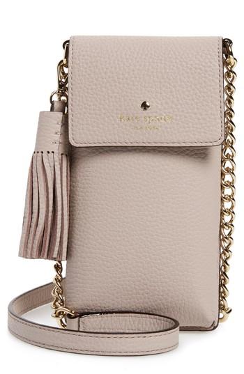 Kate Spade New York North/south Leather Smartphone Crossbody Bag - Yellow