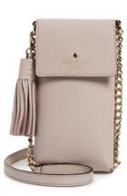 Kate Spade New York North/south Leather Smartphone Crossbody Bag - Yellow