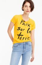 Women's J.crew Paix Sur La Terre Tee, Size - Red