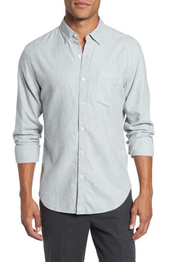 Men's Bonobos Slim Fit Brushed Twill Sport Shirt - Grey
