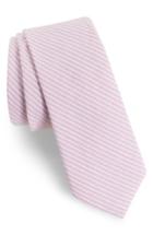 Men's Nordstrom Men's Shop Kenton Stripe Cotton Tie, Size - Pink