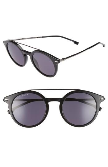 Men's Boss B0926s 49mm Polarized Sunglasses - Black