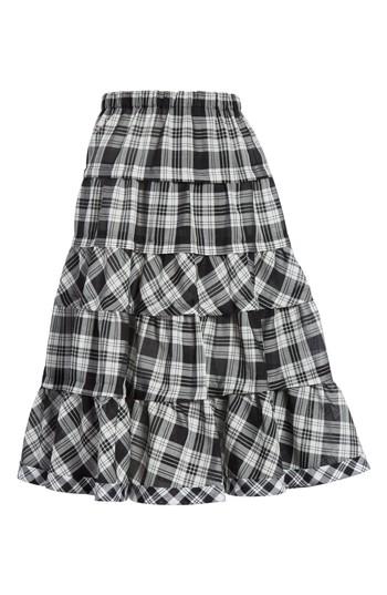 Women's Tricot Comme Des Garcons Tiered Plaid Skirt