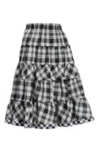 Women's Tricot Comme Des Garcons Tiered Plaid Skirt