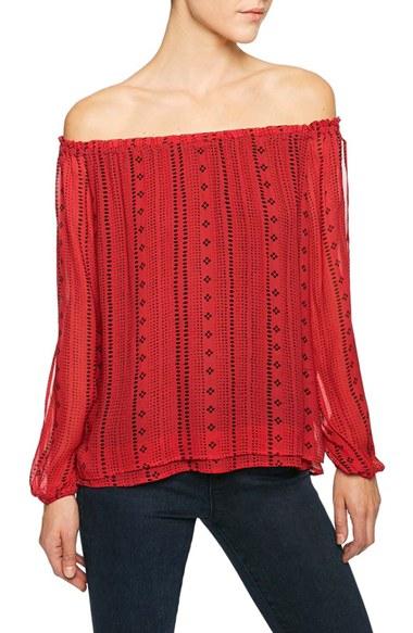 Women's Sanctuary Chantel Slit Sleeve Off The Shoulder Top