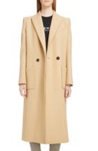 Women's Givenchy Double Breasted Wool Coat Us / 36 Fr - Beige