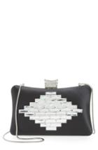 Badgley Mischka Aero Satin Clutch - Black