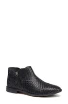 Women's Trask Amy Woven Leather Bootie M - Black