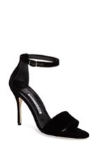 Women's Manolo Blahnik Tres Sandal Us / 34eu - Black