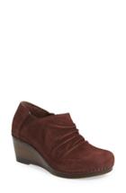 Women's Dansko 'sheena' Slouchy Wedge Bootie .5-6us / 36eu M - Burgundy