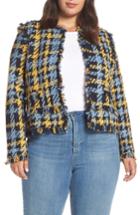 Women's Halogen Plaid Tweed Jacket