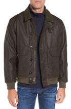 Men's Filson 'ranger' Water Repellent Shelter Cloth Bomber Jacket - Grey