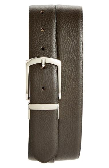 Men's Canali Reversible Leather Belt
