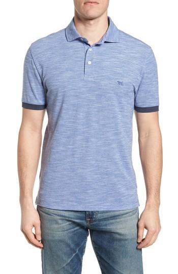 Men's Rodd & Gunn Hampstead Contrast Trim Pique Polo - Blue