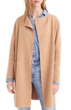 Women's J.crew Juliette Collarless Sweater Blazer, Size - Brown