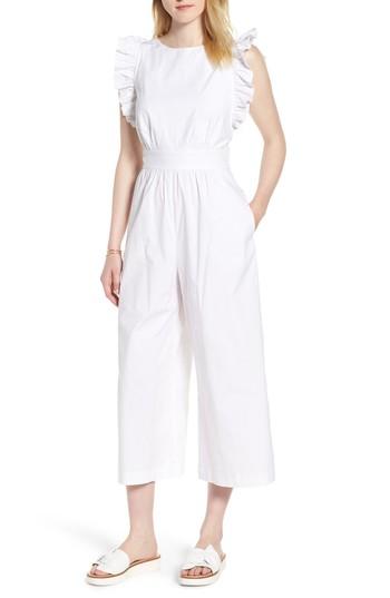 Women's 1901 Ruffle Sleeve Jumpsuit - White