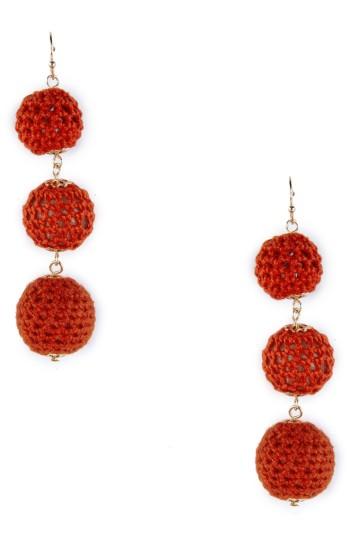 Women's Sole Society Crochet Tiered Earrings