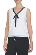 Women's Cece Textured Knit Tank - White