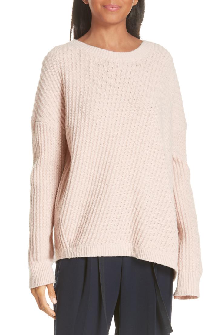 Women's Vince Side Slit Ribbed Sweater