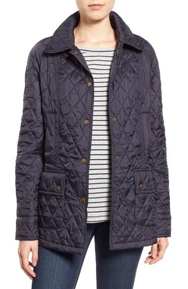 Women's Barbour 'beadnell - Summer' Quilted Jacket Us / 8 Uk - Blue