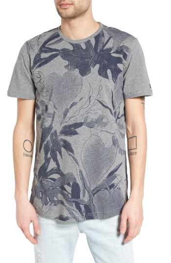 Men's Civil Society Paige Print Step Hem T-shirt