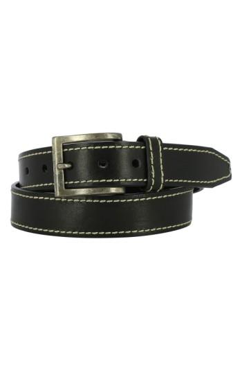 Men's Remo Tulliani Bo Leather Belt - Black