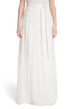 Women's St. John Collection Flocked Glitter Crinkle Chiffon Skirt