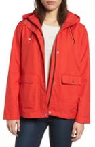 Women's Bernardo Microbreathable Hooded Raincoat - Red