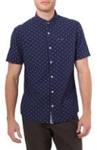Men's 7 Diamonds Star Quality Dobby Woven Shirt - Blue
