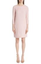 Women's Lela Rose Wool Blend Crepe Shift Dress - Pink