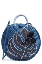 Tommy Bahama Pirro Woven Straw Tote - Blue