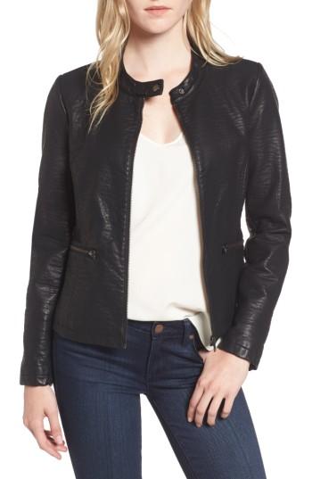 Women's Cupcakes And Cashmere Dolly Faux Leather Jacket