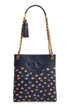 Tory Burch Fleming Swingpack Leather Crossbody Bag - Blue