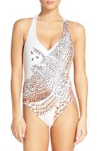 Women's Boys + Arrows Bad News Beck One-piece Swimsuit - Ivory