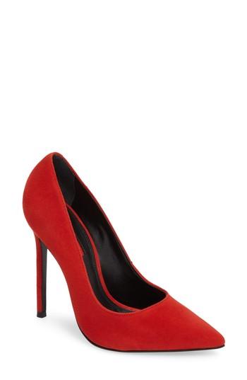 Women's Topshop Gamble Pointy Toe Pump .5us / 39eu - Red