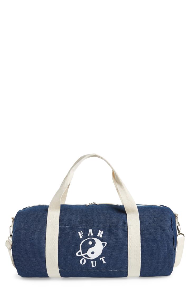 Three Potato Four Far Out Denim Duffel Bag - Blue