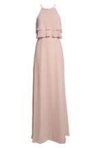 Women's Jenny Yoo Charlie Ruffle Chiffon Gown (similar To 14w) - Pink
