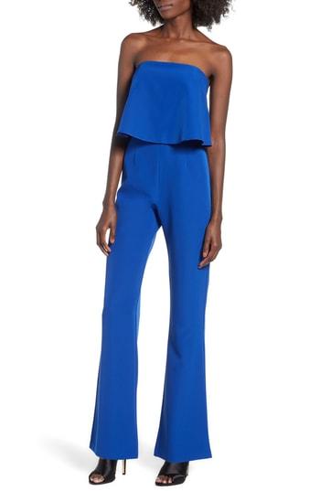 Women's Socialite Popover Jumpsuit - Blue