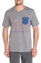 Men's Travis Mathew Flasher Stripe Pocket T-shirt - Grey