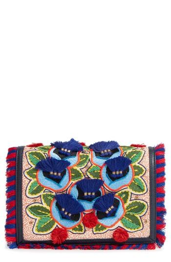 Tory Burch Embroidered Floral Crossbody Bag -